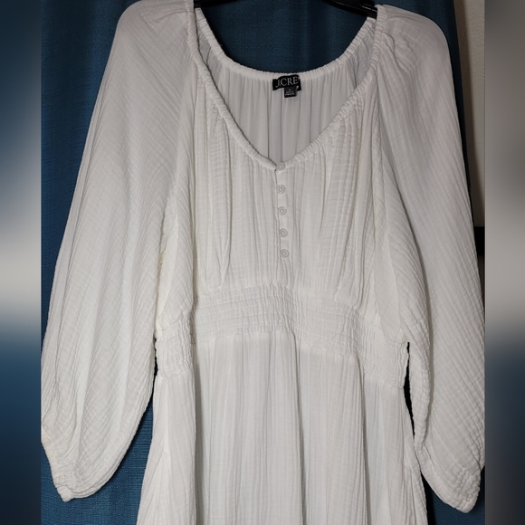 J. Crew Midi Peasant Gauze Dress - Picture 4 of 12